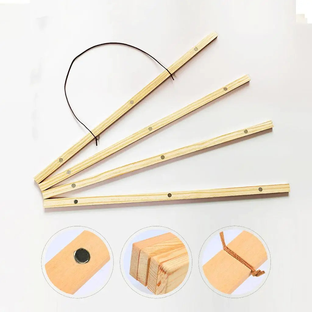Handmade Wood Poster Hanger Frame | Wall Art Display