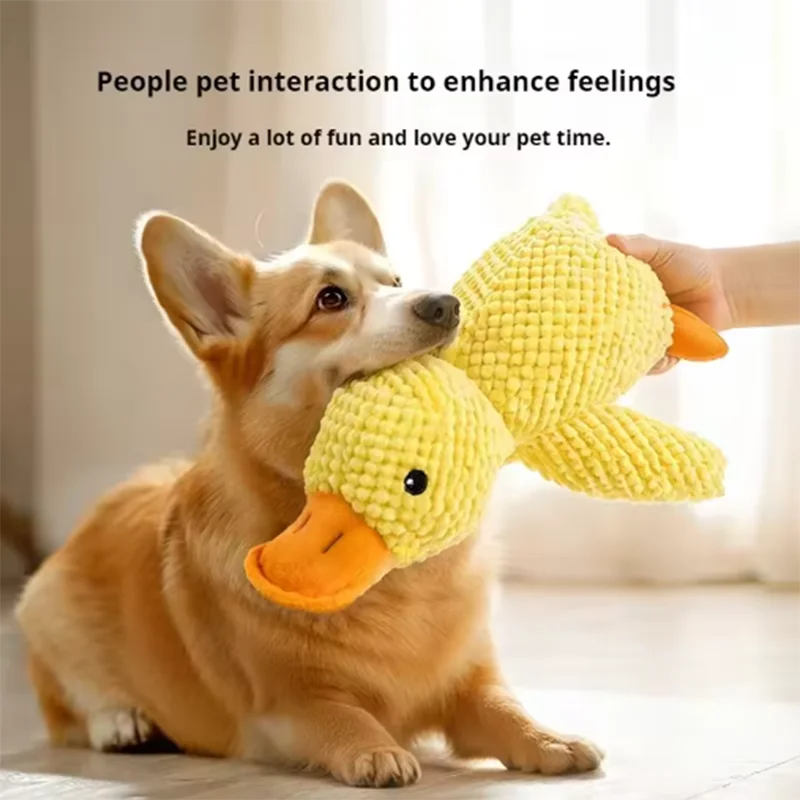 Stomping Duck Dog Plush Toy – Bite-Resistant Teeth Cleaning