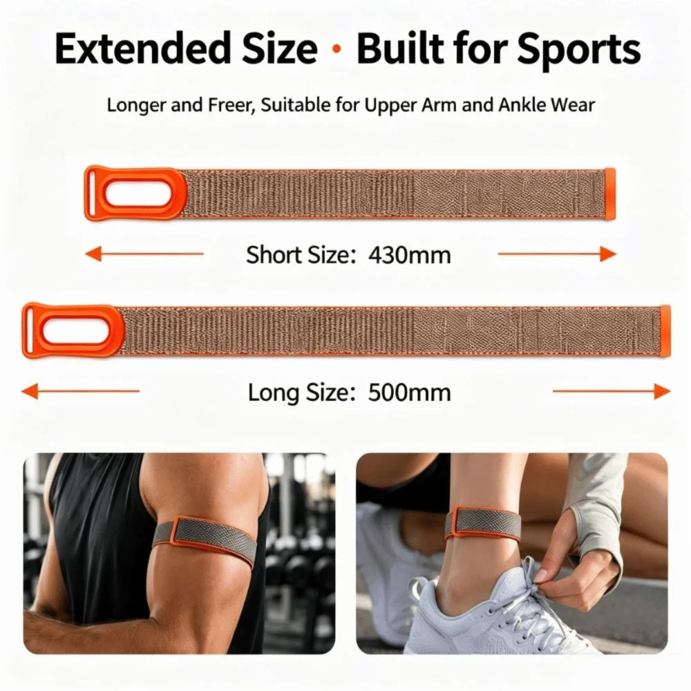 Nylon Sport Bicep Band for Google Fitbit Air | Adjustable Strap