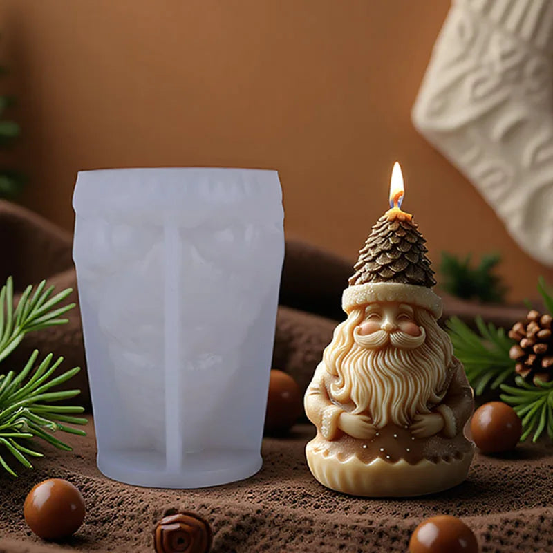 Santa Claus Silicone Candle Mould | DIY Christmas Craft