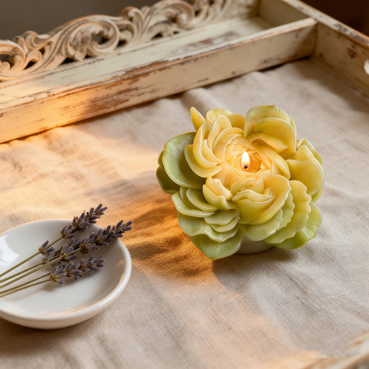 3D Flower Silicone Mold – DIY Candle Soap Resin Chocolate