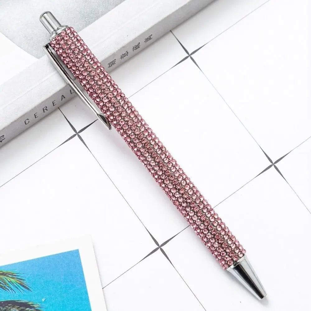 Rhinestone Crystal Ballpoint Pen – Sparkly Retractable Gift Pen
