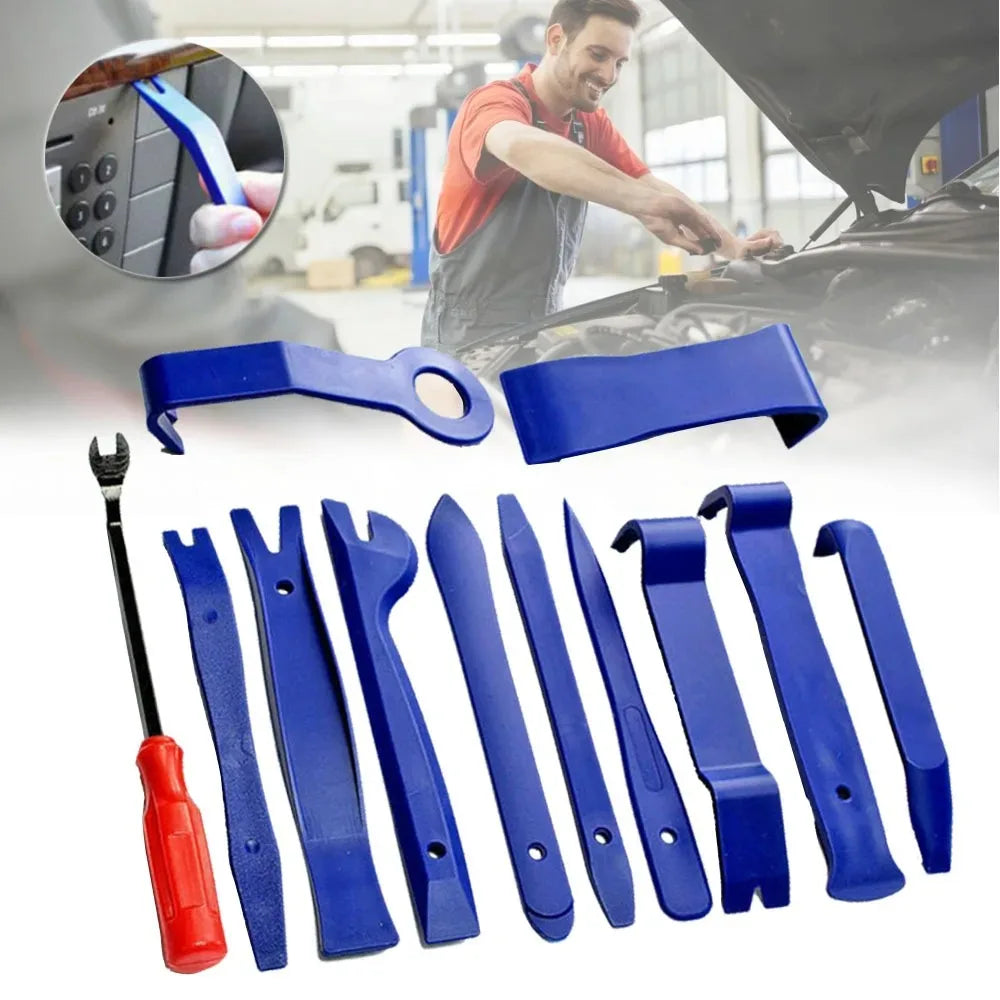 12-Pc Plastic Car Trim Removal Tool Kit – No-Scratch Panel Pry