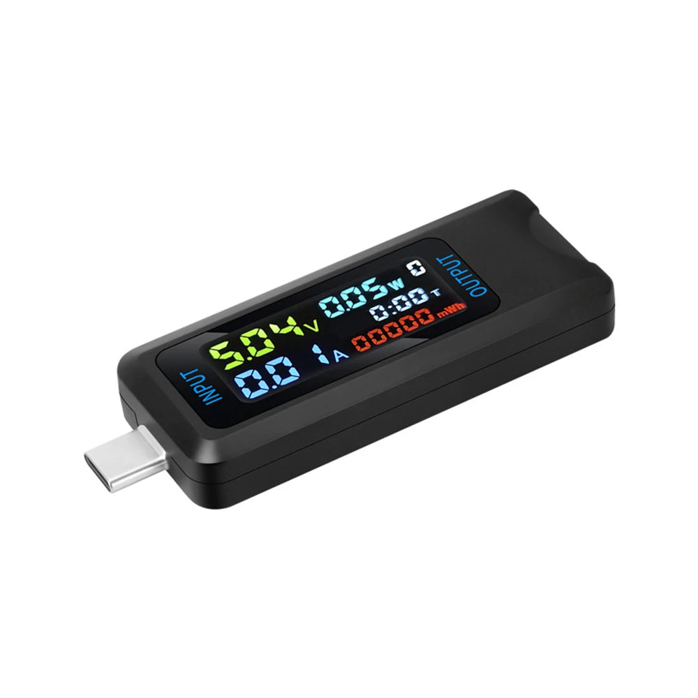 Gaqqee Digital Voltmeter Ammeter USB Type-C Tester DC 4.5–36V