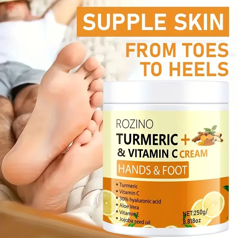 ROZINO 250g Turmeric Hand & Foot Moisturizing Repair Cream