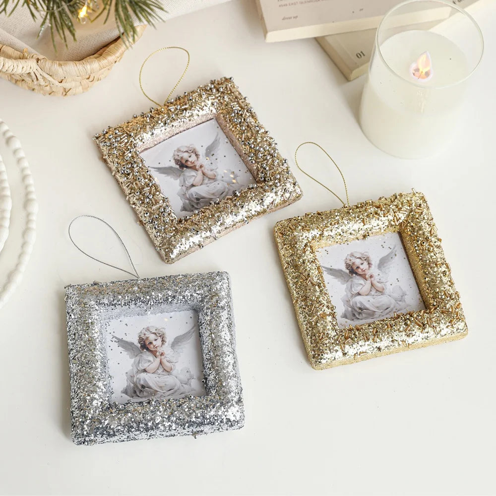 Baroque Mini Photo Frame Christmas Tree Ornament Pendant