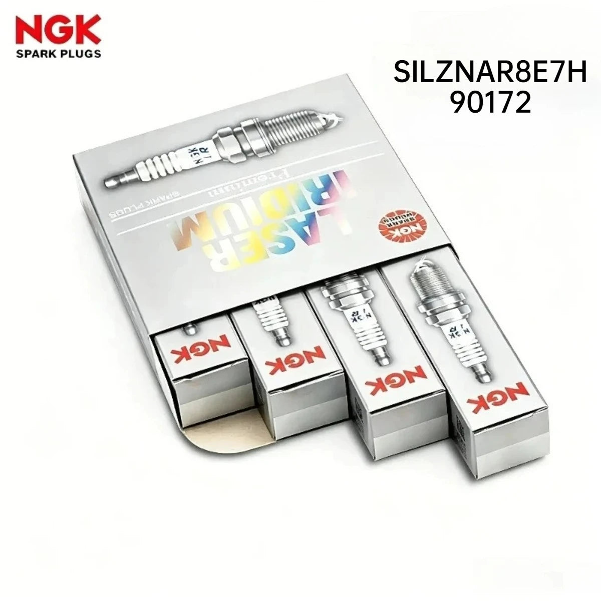 NGK SILZNAR8E7H 90172 Iridium Platinum Spark Plug 4/8/12pk