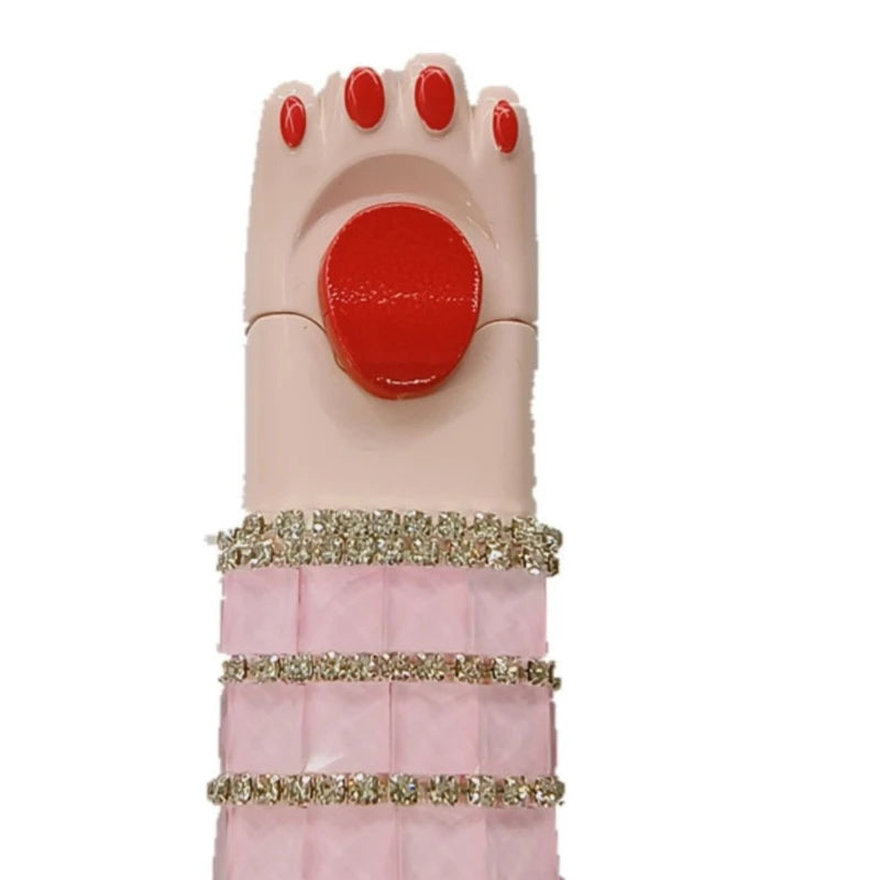 Diamond Cat Paw Refillable Lighter – Stylish Metal Gift