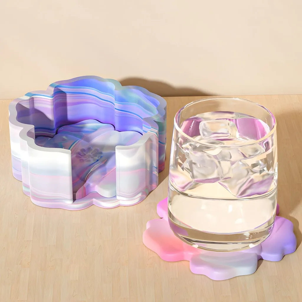 Flower Silicone Resin Mold Set – Coaster & Storage Box DIY
