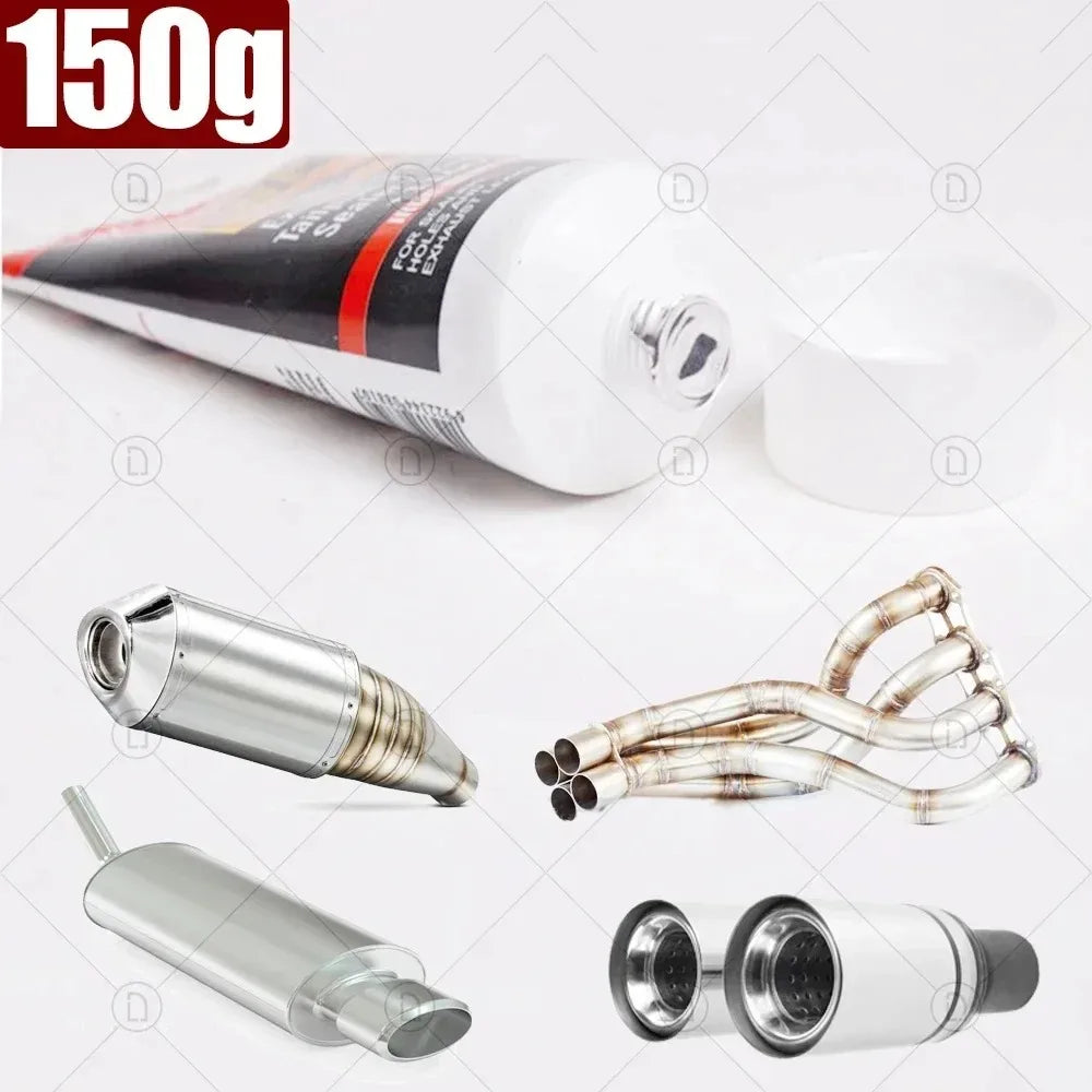 High-Temp Exhaust Pipe Sealant – Car & Motorcycle Muffler Fix