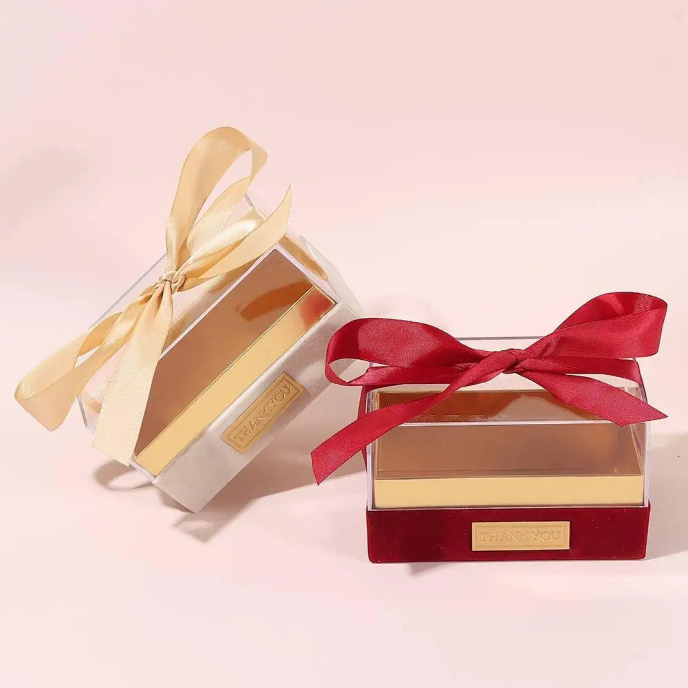 Transparent Acrylic Bow Gift Box – Wedding & Party Luxury