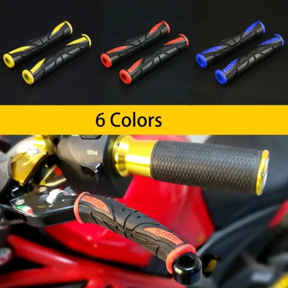 2-Pack Anti-Slip Motorcycle Brake Handle Silicone Covers