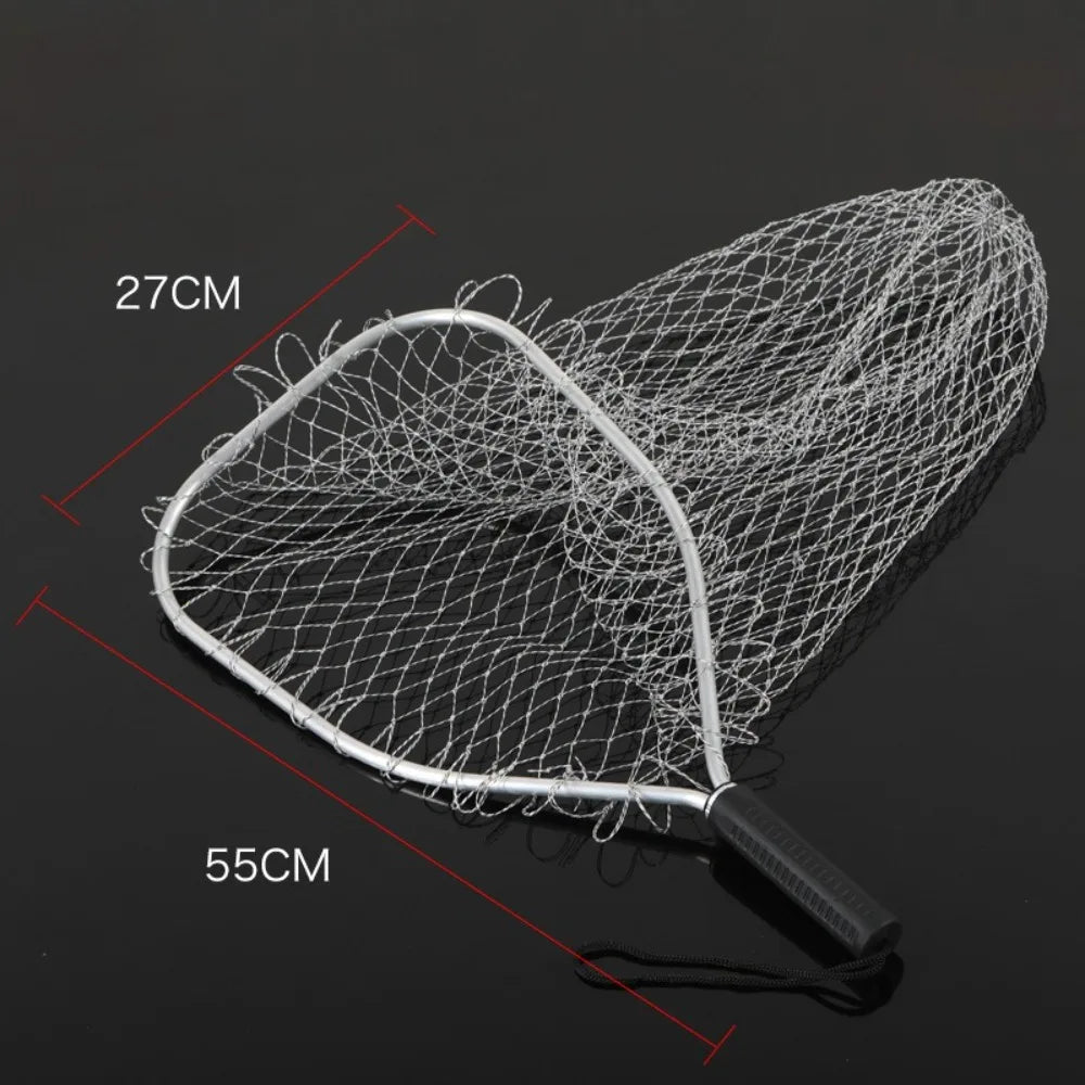 30cm Mesh Fishing Net – Aluminium Alloy, Large Capacity Anti-Hook