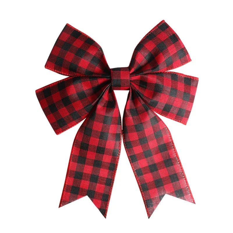 Christmas Faux Linen Bow – Wreath, Tree & Gift Décor