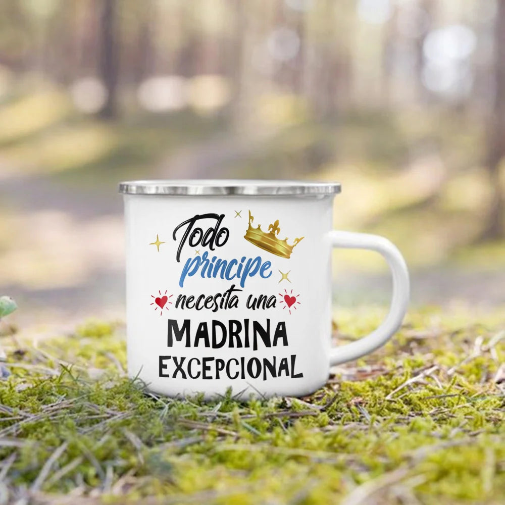 Would You Be My Godmother Enamel Mug – Godmother Gift