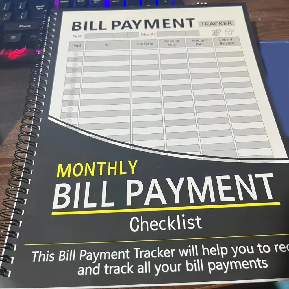 Monthly Budget Planner & Bill Tracker Notebook | Finance Book