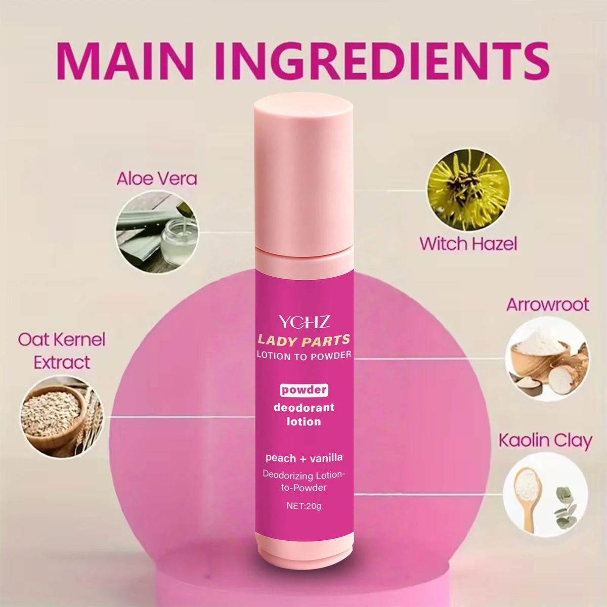 Women's Moisturizing Deodorant Stick – Peach Vanilla 72-Hr