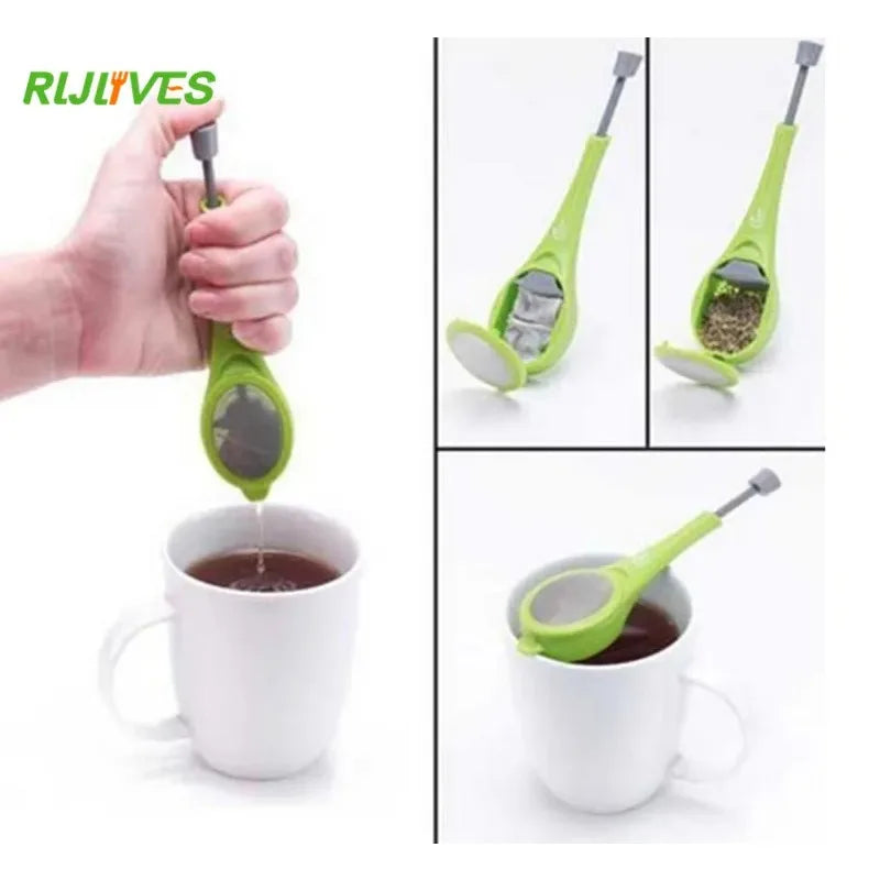 Silicone Tea Infuser – Measure, Steep, Swirl & Press Strainer