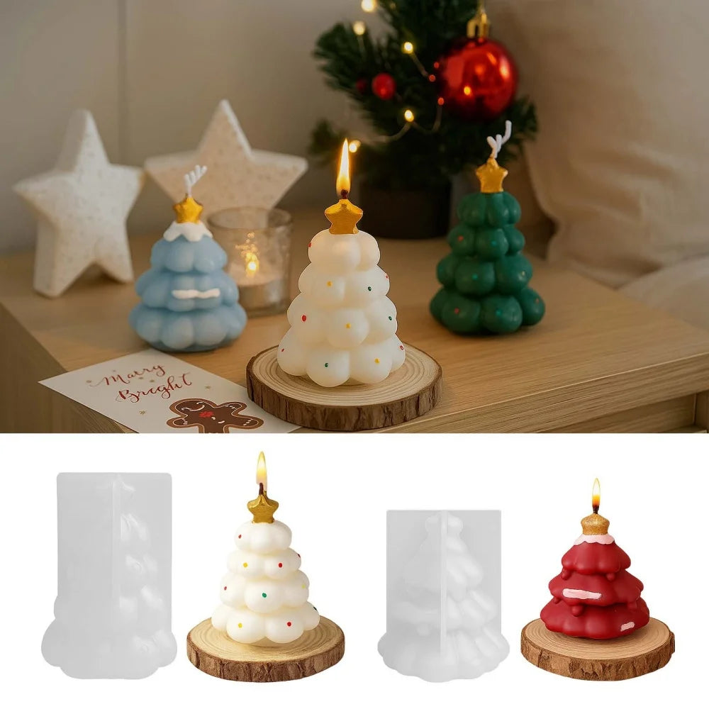Christmas Tree Silicone Mold – DIY Candle Soap & Resin Craft