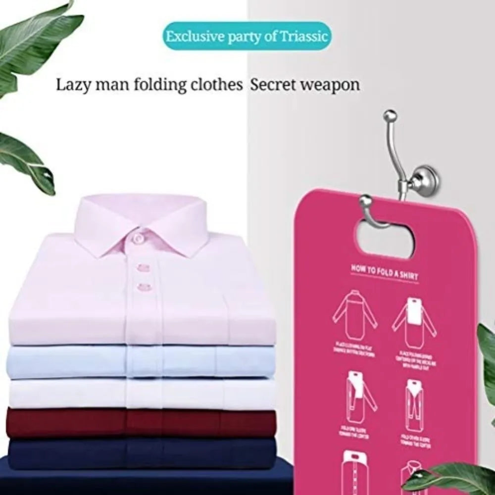 White Quick-Fold Shirt Folding Board – Durable PP Plastic