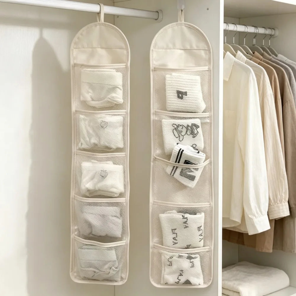 Hanging Closet Organizer – Multi-Mesh Over Door Storage Bag