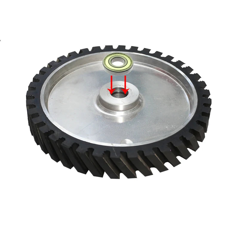 350×50mm Rubber Contact Wheel for Belt Grinder | RAMS BRALIN