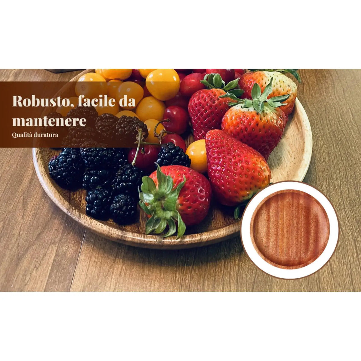 Kesoto Wooden Serving Tray | Coffee, Tea & Breakfast Platter