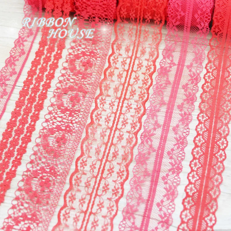 White Lace Ribbon Mix – 10 Styles 10 Yards | Craft & Gift