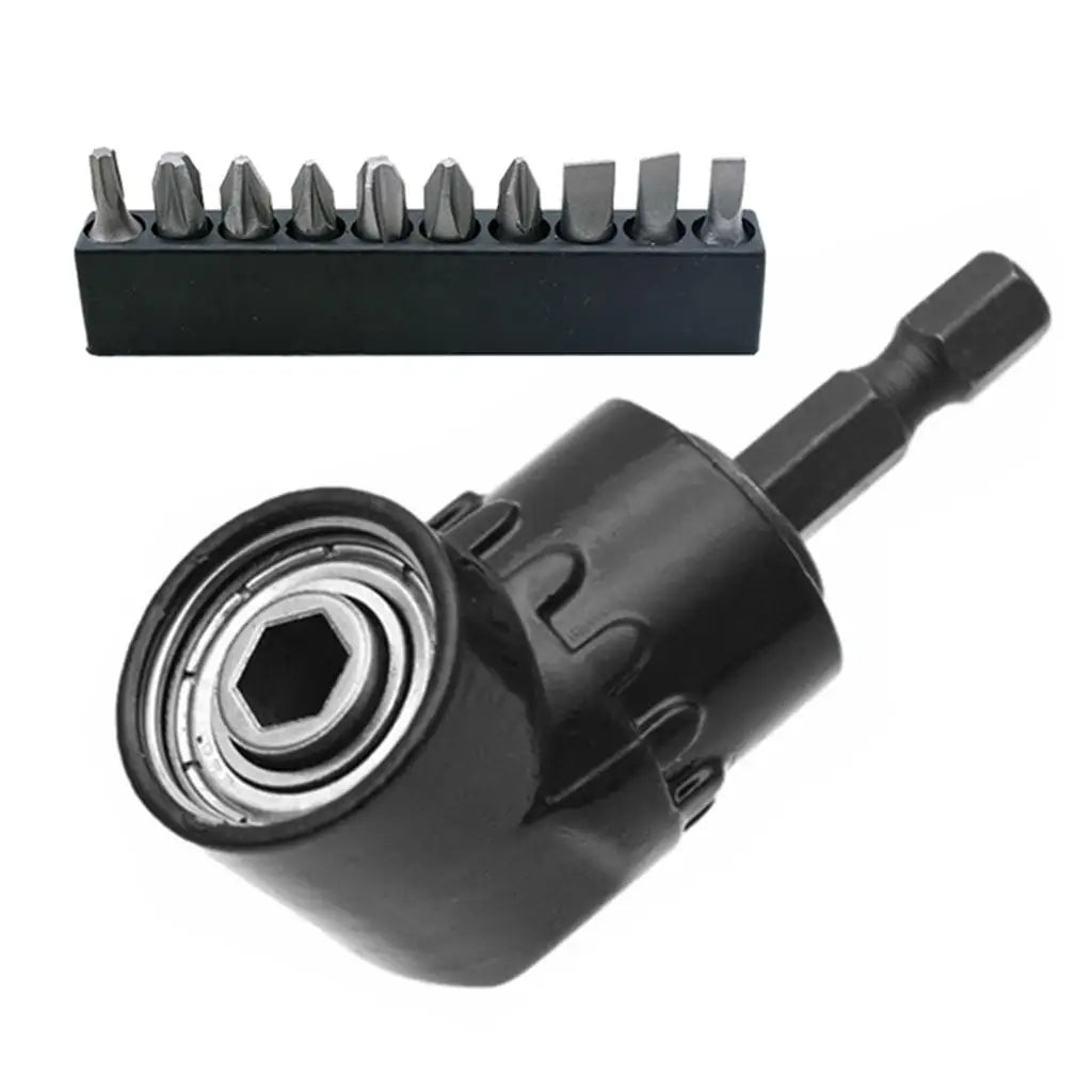 105° Angled Drill Bit Holder – 1/4" Hex Drive Adapter