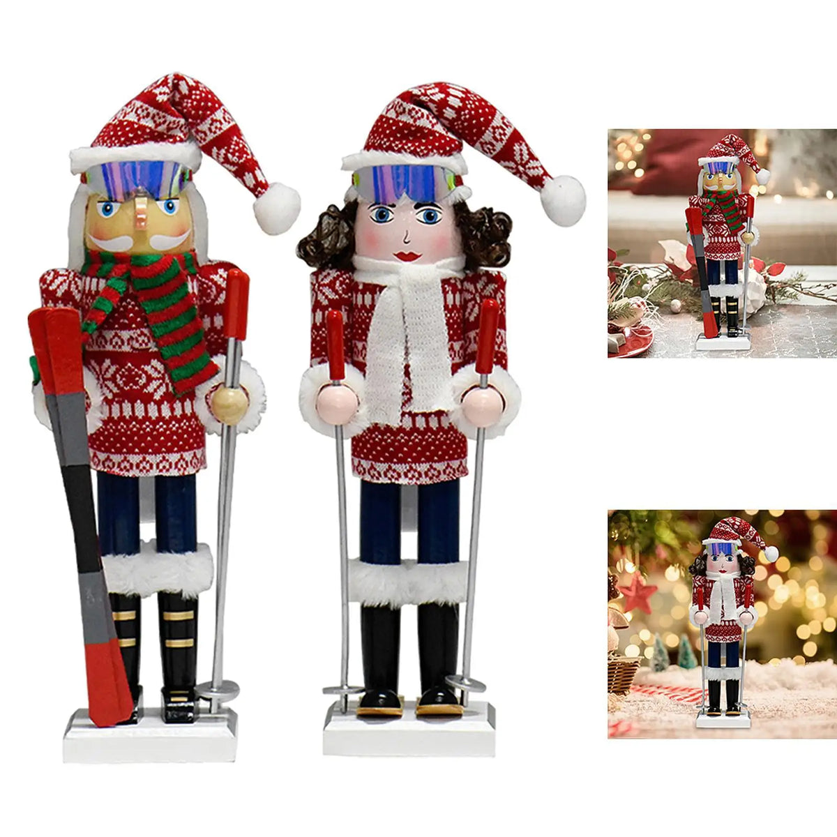 Wooden Christmas Nutcracker Figurine | Festive Home Décor