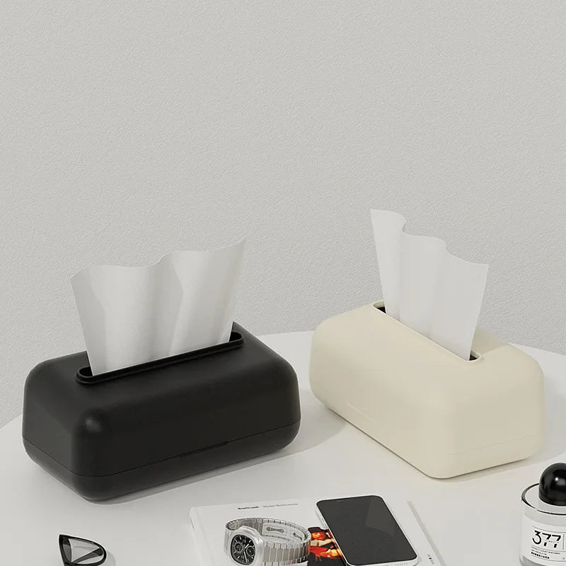 Nordic Plastic Tissue Box – Large Rounded Corner Matte Design