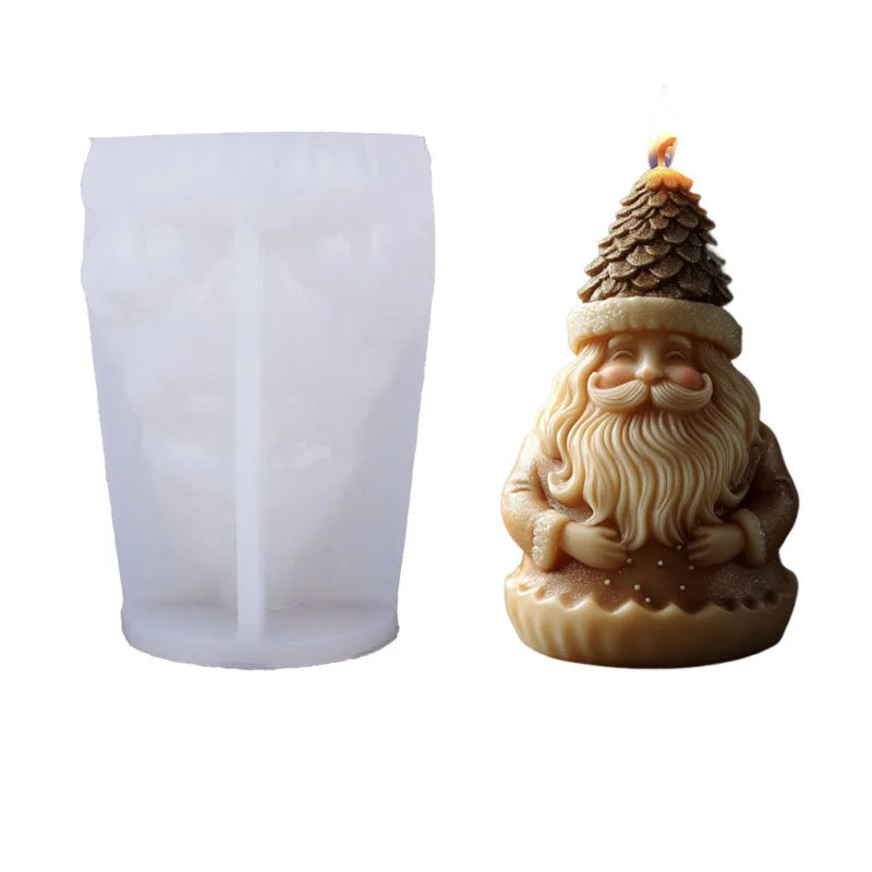 Santa Claus Silicone Candle Mould | DIY Christmas Craft