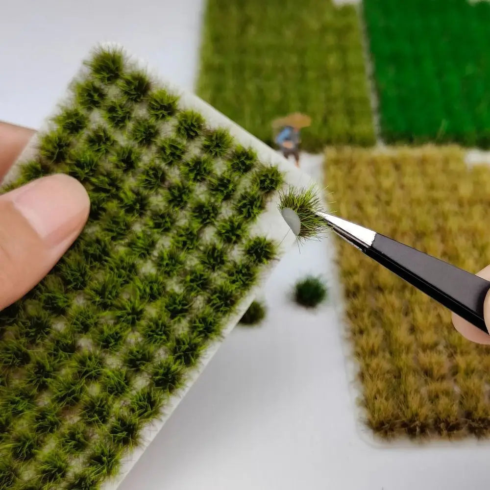120PCS Self-Adhesive Grass Tufts 8mm – Miniature Landscape Modeling