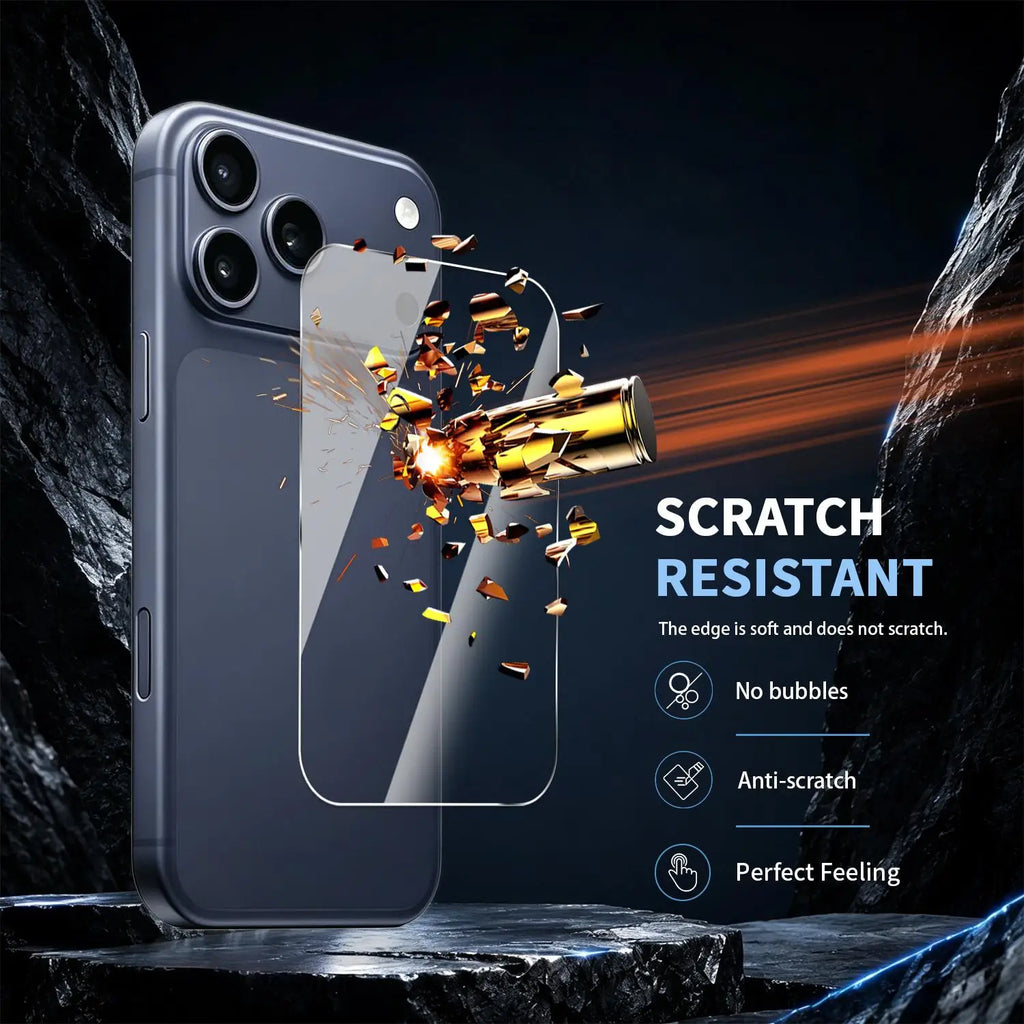 iPhone 18 Pro/Pro Max HD Tempered Glass Back Protector