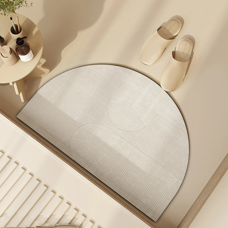 Semicircular Non-Slip Door Mat – Indoor & Outdoor Floor Mat