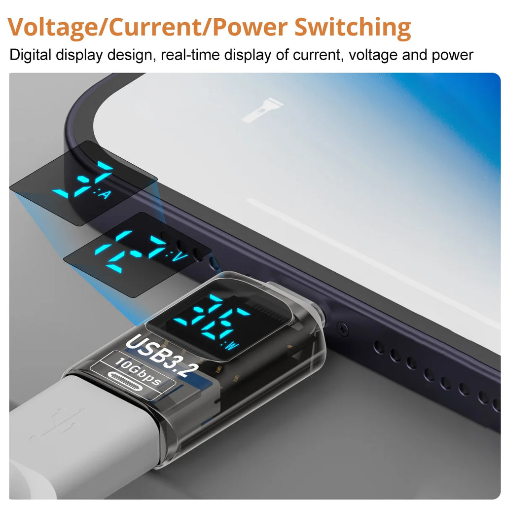 FONKEN USB-C 3.2 Adapter 4K@60Hz OTG Fast Charge Data Sync