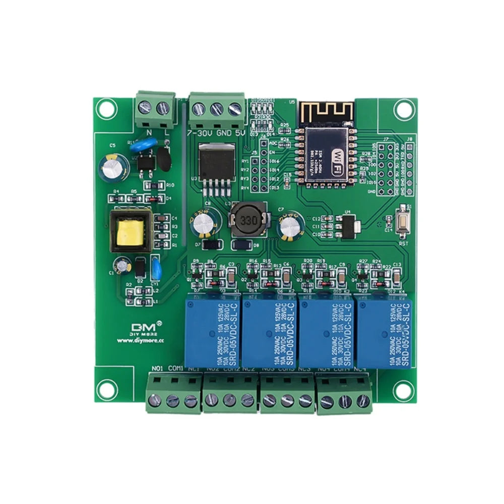 ESP8266 ESP-12F WiFi 4-Channel Relay Module Dev Board