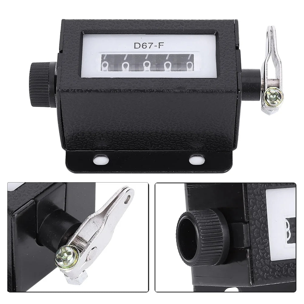 5-Digit Mechanical Pull Counter 0-99999 Resettable | Model D67-F