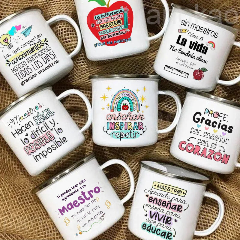 Teacher Appreciation Enamel Mug | Thank You Teacher Gift