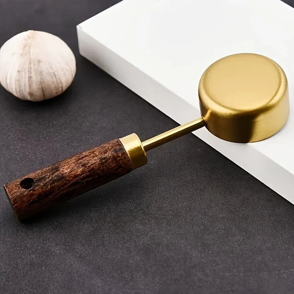 15ml Wooden Coffee Scoop – Stainless Steel Measuring Spoon