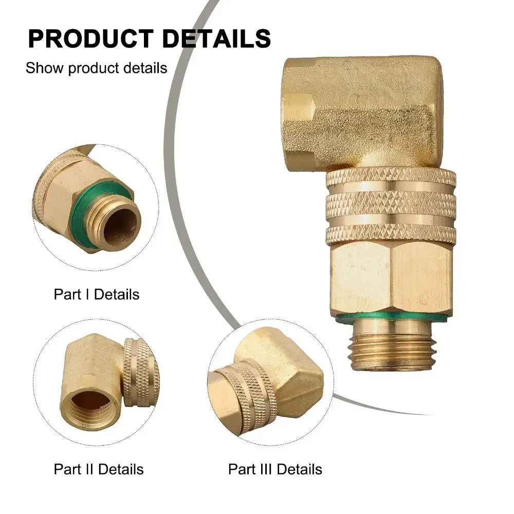 90° Copper Union Joint – Quick Connect High Pressure Tube Fitting
