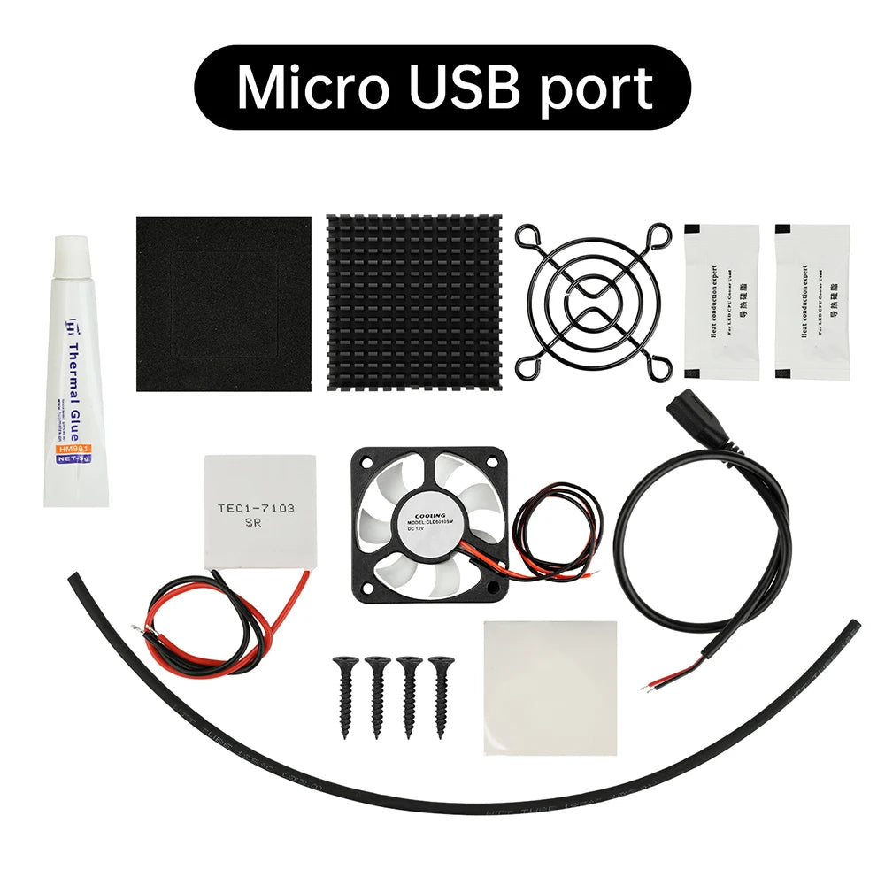 DC 5V TEC1-7103 Thermoelectric Cooling DIY Kit | Silent Fan