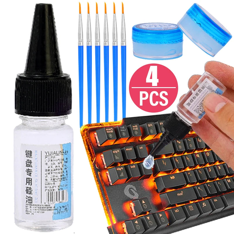 Mechanical Keyboard Lube Kit – Switch Puller, Grease & Brush