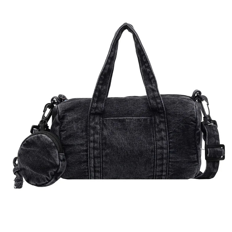 Women's Denim Tote Bag – Shoulder & Crossbody Handbag