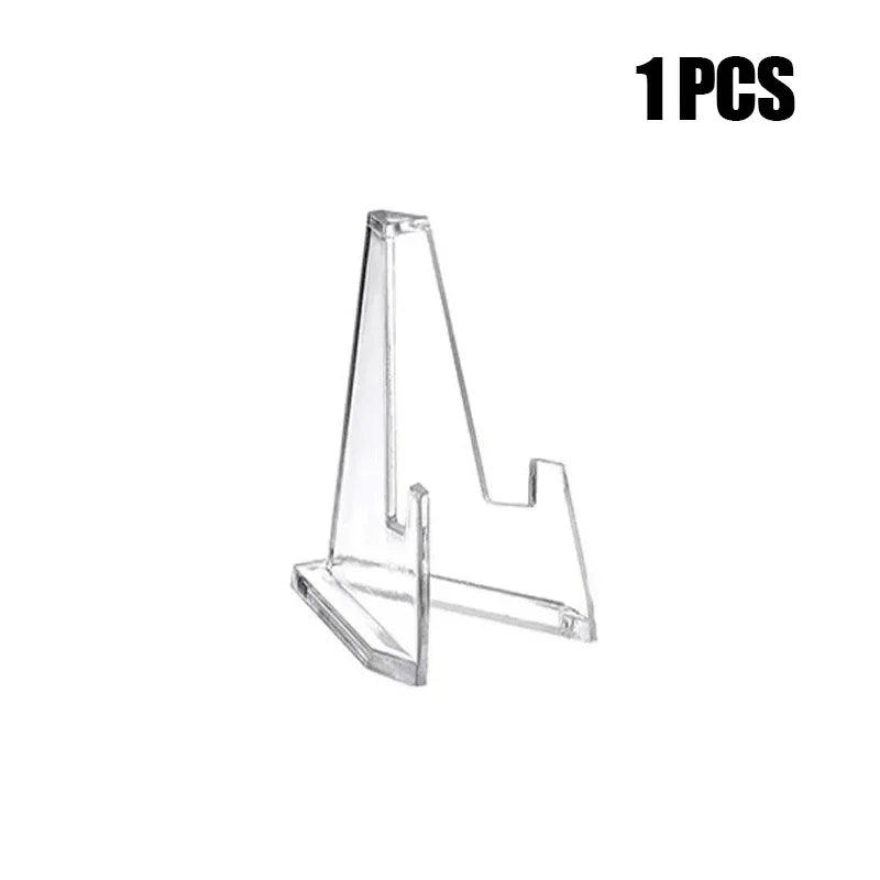 Acrylic Triangle Display Stand – Coin, Card & Phone Holder