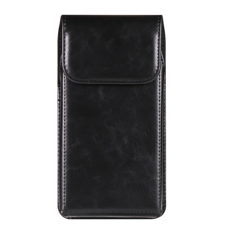 Crazy Horse PU Leather Belt Clip Phone Pouch | Universal Fit