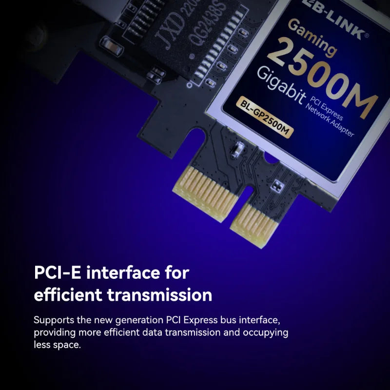 OULLX 2.5Gbps PCIe Network Card RJ45 LAN Adapter