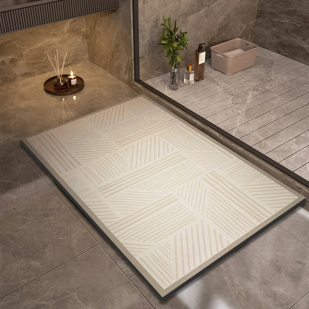 Super Absorbent Anti-Slip Bath Mat | Quick Dry Diatom Mud Rug