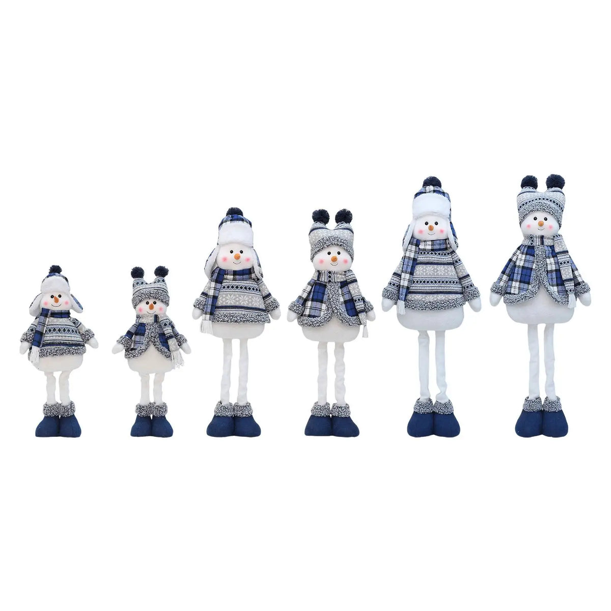 Christmas Snowman Plush Doll | Extendable Legs Holiday Decor