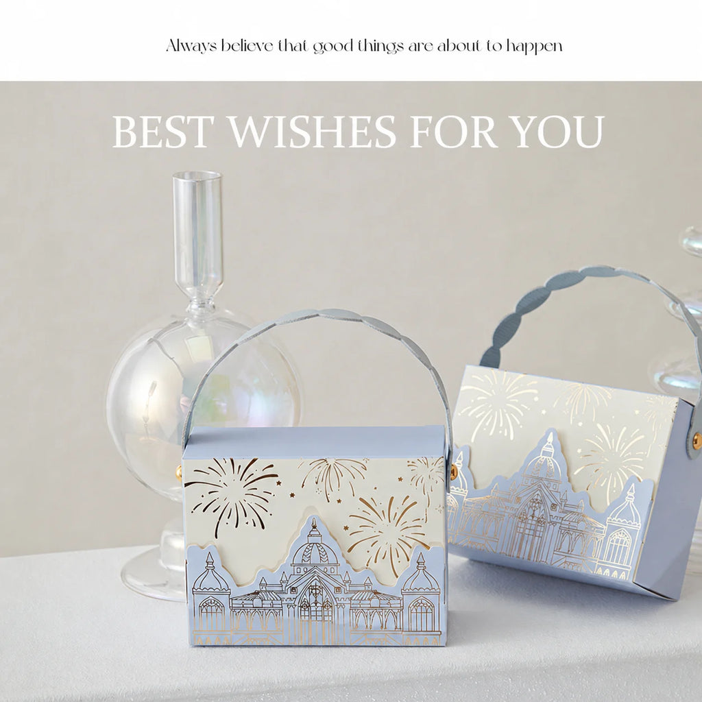 Elegant Wedding Favor Box – Foldable Cardstock Candy Gift Box